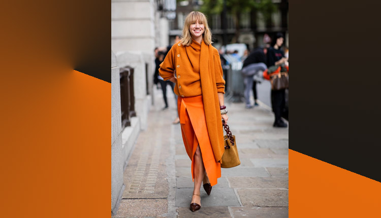 استایل نارنجی رنگ برای زنان | خرید لباس نارنجی