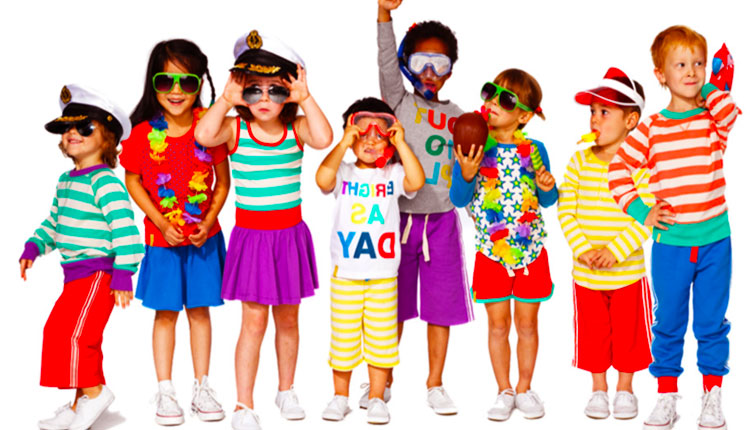 تأثیر رنگها در لباس کودکان
