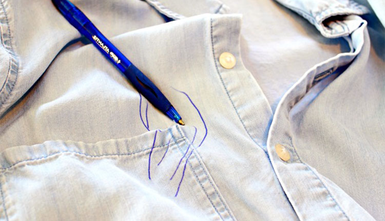 پاک کردن لکه خودکار از روی لباس