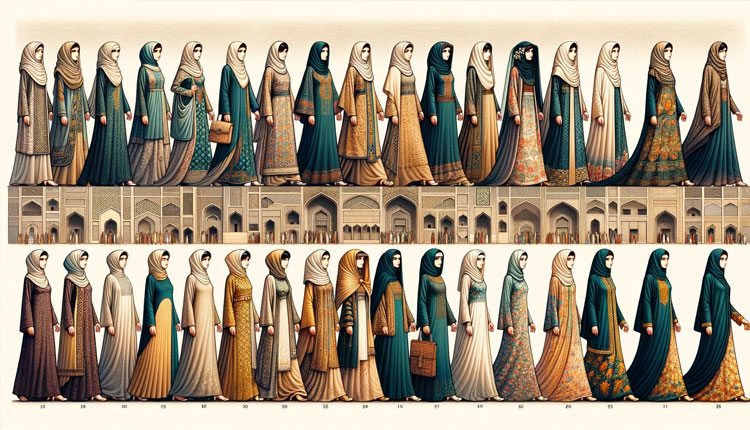 تکامل پوشاک ایرانی در دوران‌های مختلف