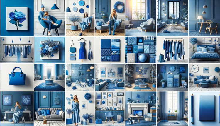 رنگ آبی: زیبایی و تأثیرش در مد و زندگی روزمره