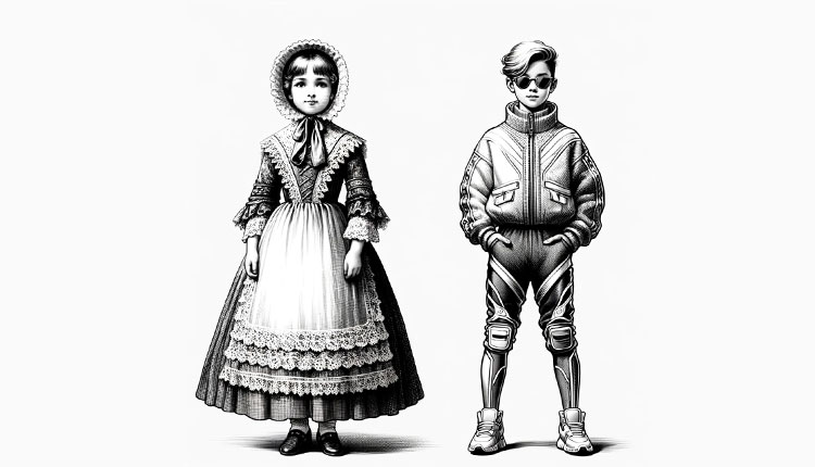 سفری در زمان: بررسی تاریخچه پوشاک کودکان از قرن‌ها پیش تا کنون