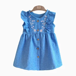 سارافون گلدوزی دخترانه (18 ماه تا 7 سال) کد 029385