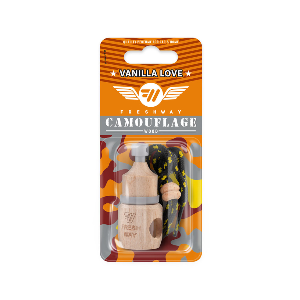 خوشبوکننده چوبی طرح استتار رایحه Vanilla Love