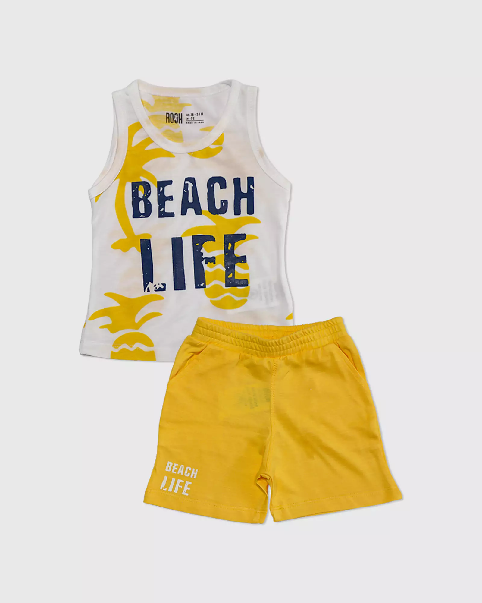 تاپ و شلوارک طرح Beach Life پسرانه