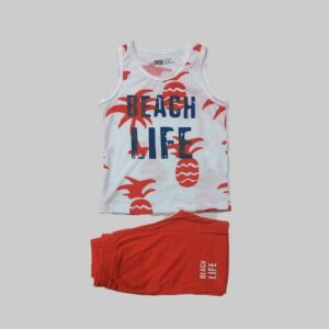 تاپ و شلوارک طرح Beach Life پسرانه (18 ماه تا 7 سال) کد 624463