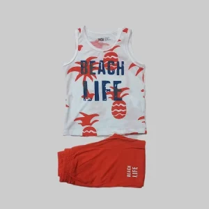 تاپ و شلوارک طرح Beach Life پسرانه (18 ماه تا 7 سال) کد 624463