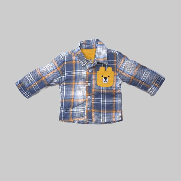 شومیز طرح جیب خرسی نوزاد پسر