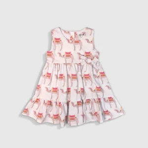 سارافون طرح دار دخترانه (18 ماه تا 7 سال) کد 027023