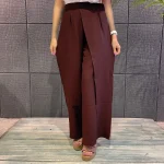 شلوار دامنی چاک یک طرفه زنانه