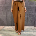 شلوار دامنی چاک یک طرفه زنانه