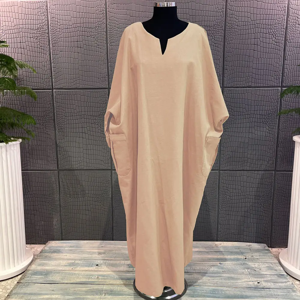 پیراهن بلند دو جیب زنانه