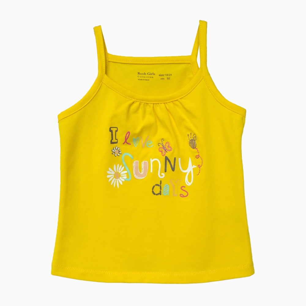 اطلاعات سایزبندی تاپ طرح Sunny دخترانه