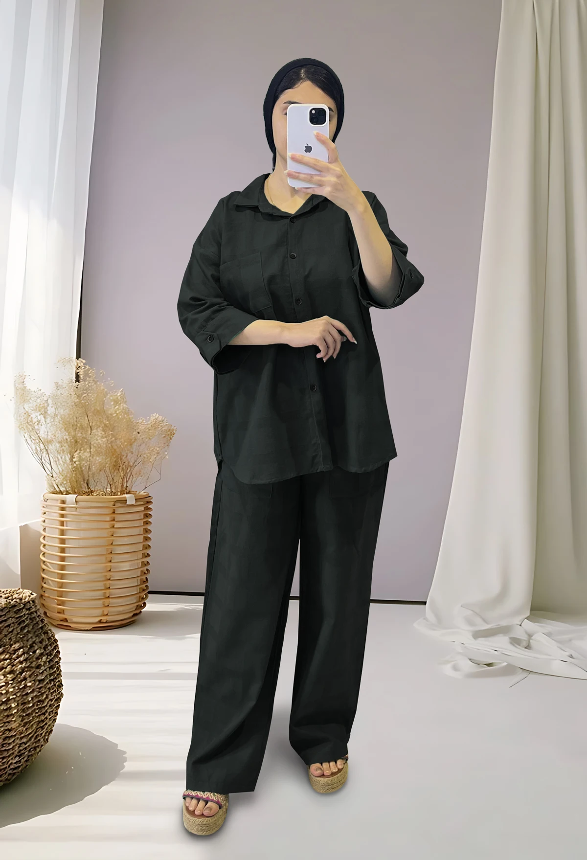 اطلاعات سایزبندی شومیز و شلوار چهار خانه زنانه