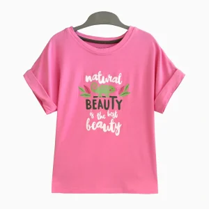 تیشرت طرح Beauty دخترانه