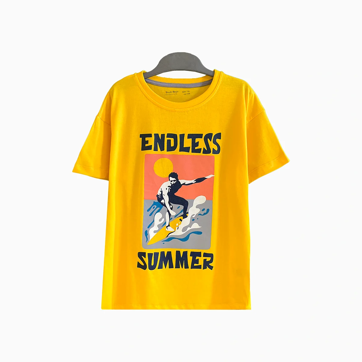 اطلاعات سایزبندی تیشرت طرح موج پسرانه