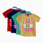 تیشرت طرح Run پسرانه