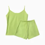 تاپ و شلوارک ساده زنانه