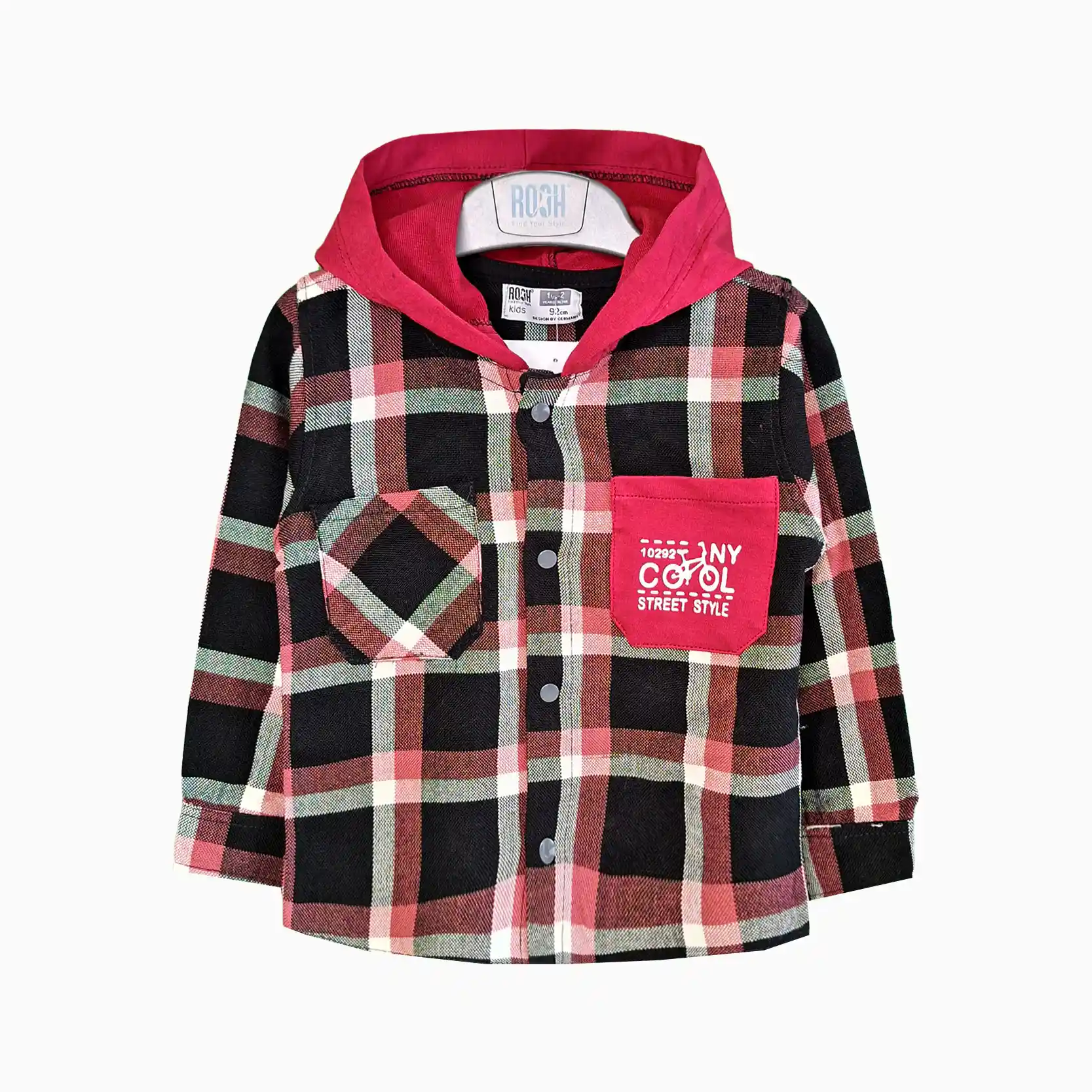 اطلاعات سایزبندی شومیز چهارخانه پسرانه