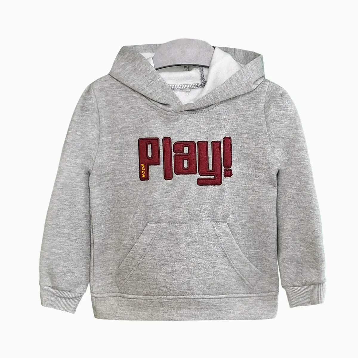 اطلاعات سایزبندی هودی و شلوار طرح Play پسرانه