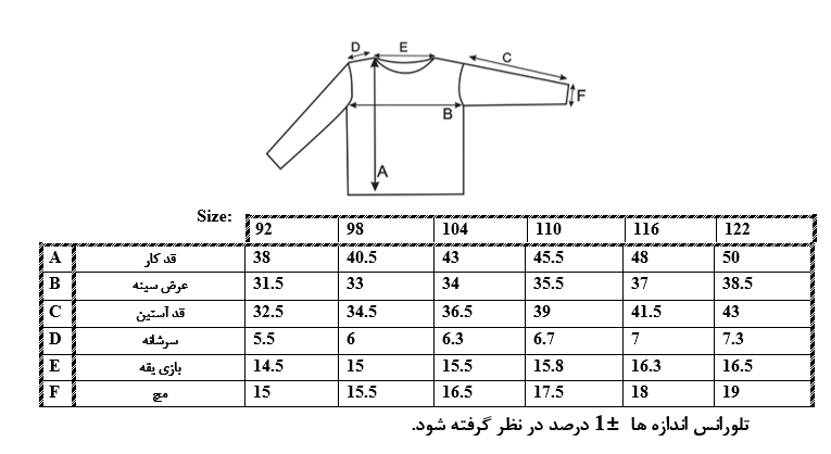 اطلاعات سایزبندی هودی طرح Find Your Way پسرانه