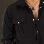 شومیز جلو دکمه دار مردانه