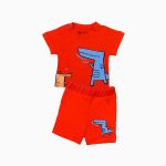 تیشرت و شلوارک طرح تمساح نوزاد پسر