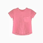 تیشرت طرح جیب دار دخترانه(گلبهی)