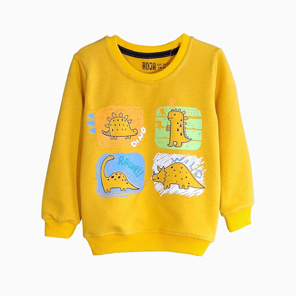 اطلاعات سایزبندی بلوز و شلوار طرح دایناسور پسرانه