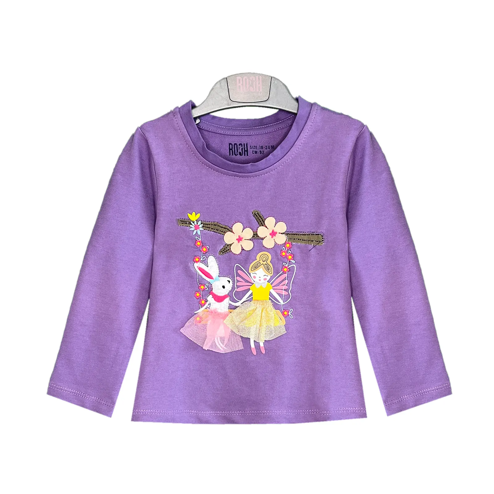 اطلاعات سایزبندی بلوز طرح فرشته دخترانه