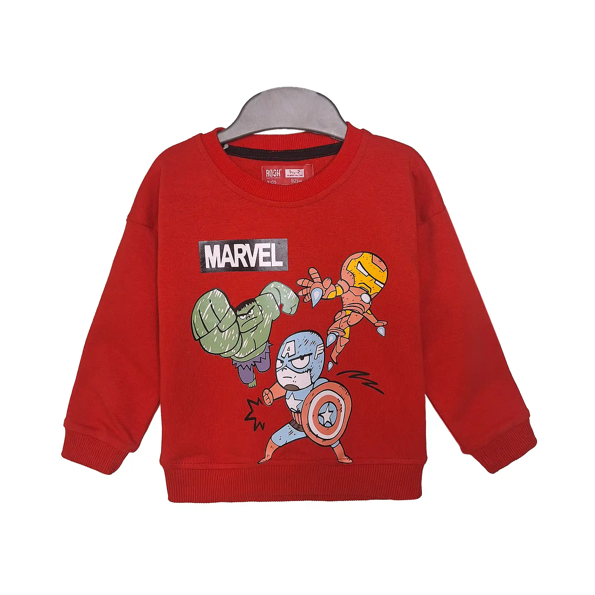 اطلاعات سایزبندی بلوز و شلوار طرح Marvel پسرانه