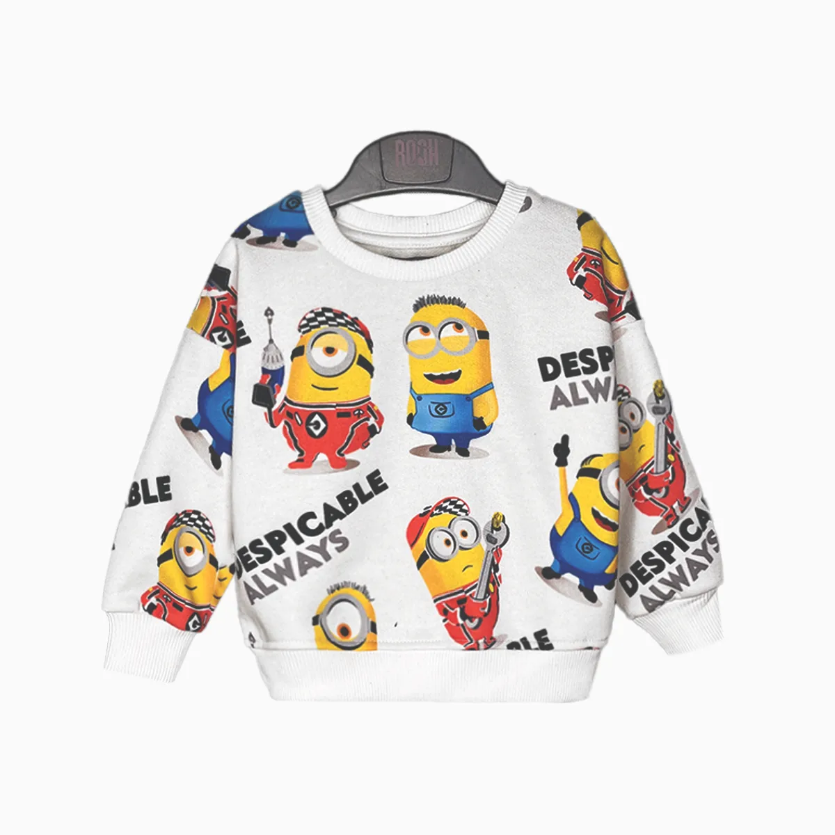 اطلاعات سایزبندی بلوز و شلوار طرح مینیون پسرانه