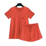 تیشرت تک جیب و شلوارک زنانه