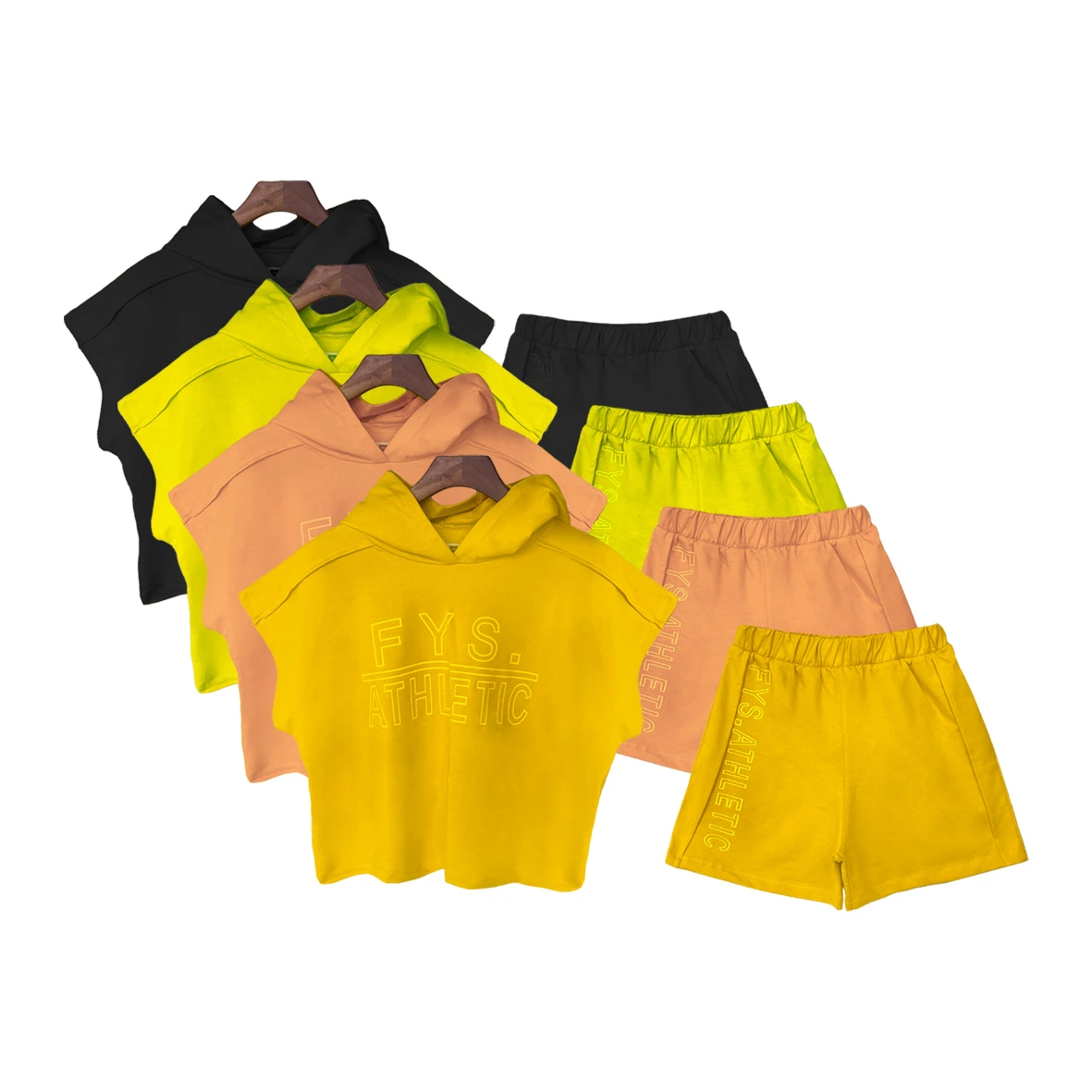 تیشرت کلاهدار و شلوارک دخترانه