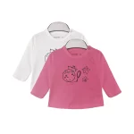 بلوز یقه گرد طرح Moon نوزاد دختر