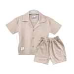 شومیز یقه مراکشی و شلوارک پسرانه