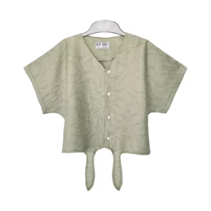 شومیز گره ای و دامن دخترانه (9 تا 14 سال) کد 030079