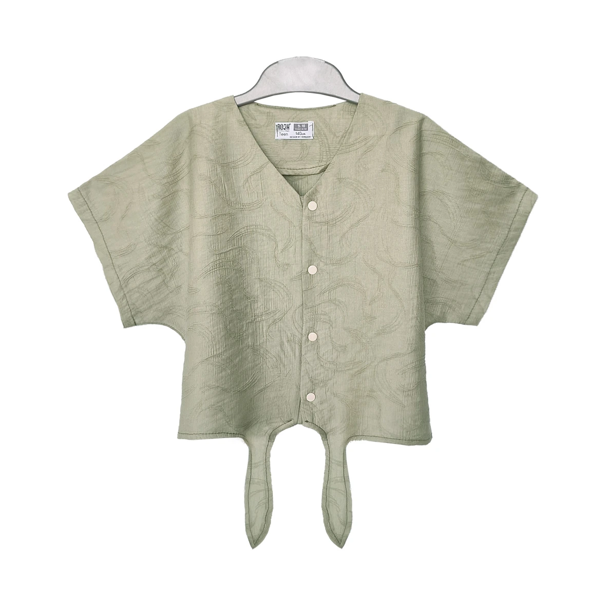 اطلاعات سایزبندی شومیز گره ای و دامن دخترانه