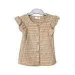 شومیز آستین پروانه و شلوار دخترانه