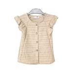 شومیز آستین پروانه و شلوار دخترانه