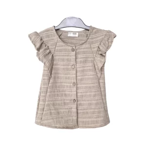 شومیز آستین پروانه و شلوار دخترانه (3 تا 7 سال) کد 030080