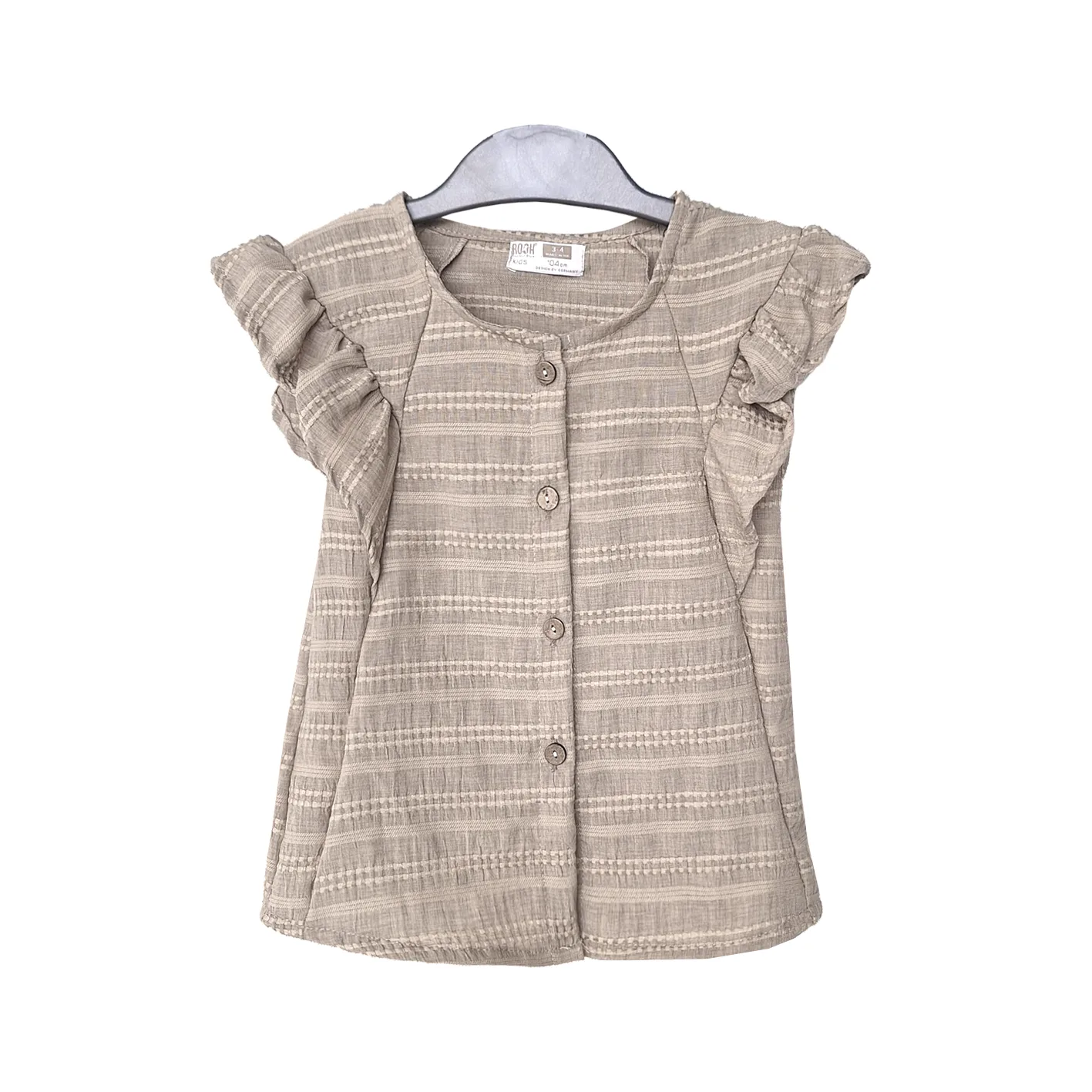 اطلاعات سایزبندی شومیز آستین پروانه و شلوار دخترانه