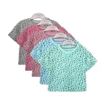 تیشرت طرح پلنگی دخترانه