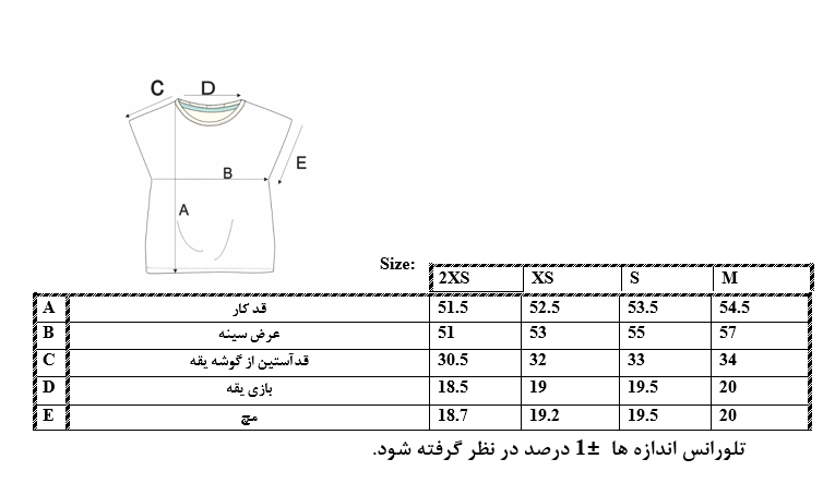اطلاعات سایزبندیتیشرت Better Than Ever دخترانه