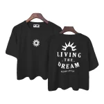 تیشرت کراپ طرح خورشید دخترانه