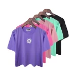 تیشرت کراپ طرح خورشید دخترانه