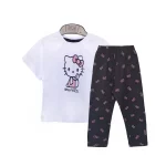 تیشرت و ساق طرح کیتی دخترانه