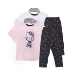 تیشرت و ساق طرح کیتی دخترانه