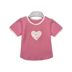 تیشرت و شلوار طرح قلب دخترانه (18 ماه تا 7 سال) کد 629490