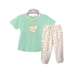 تیشرت و شلوار طرح قلب دخترانه